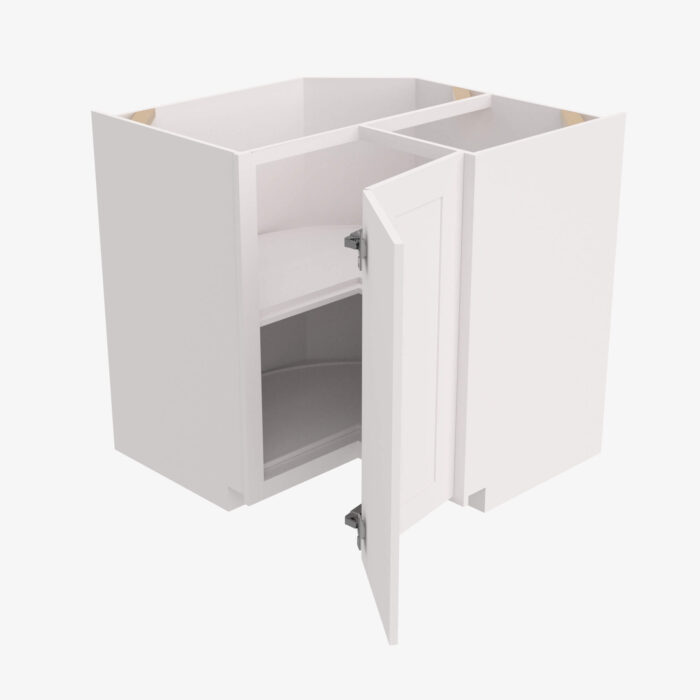 Forevermark AW LS3612S EZR3612 Single Door Cabinets 36 Inch Easy EZ Reach Lazy Susan Cabinets Base Corner Cabinet Ice White Shaker White 36 Inch Cabinet 4