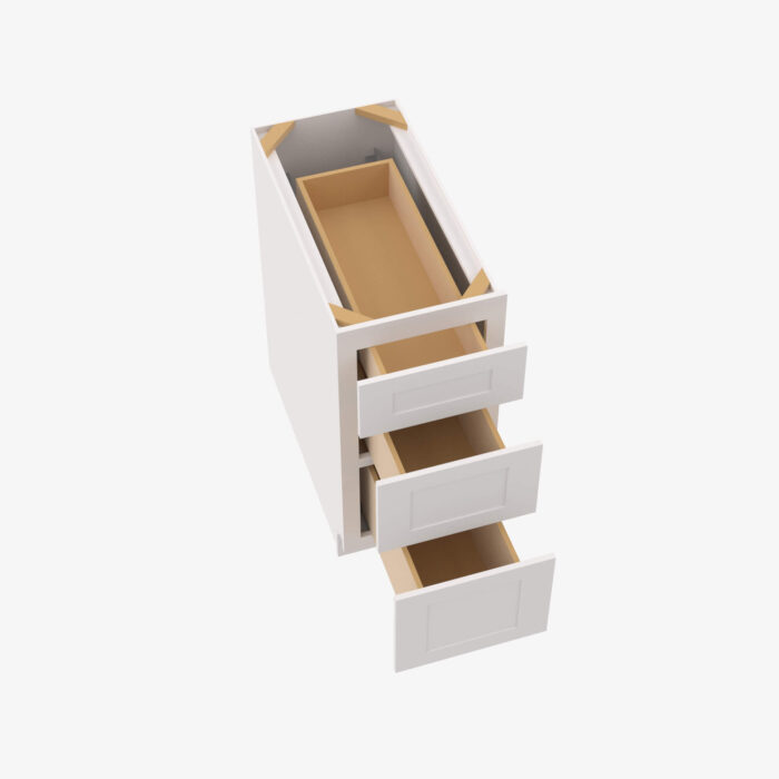 Forevermark AW SVB1221 34 12 12 Inch Bathroom Cabinet Vanity Drawer Pack Ice White Shaker White 12 Inch Cabinet 4