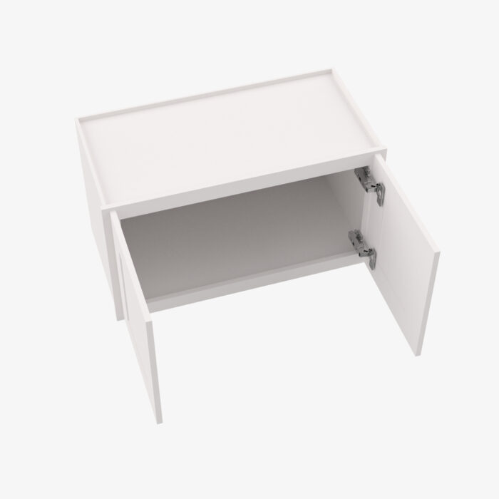 Forevermark AW W2412B Double Door 24 Inch Wall Cabinet Ice White Shaker White 24 Inch Cabinet 6