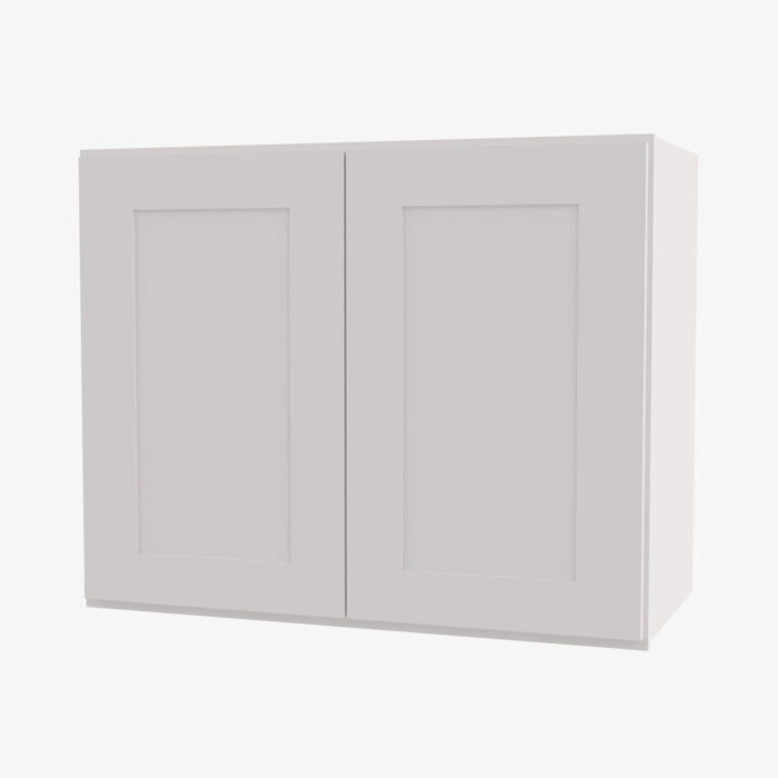 Forevermark AW W2736B Double Door 27 Inch Wall Cabinet Ice White Shaker White 27 Inch Cabinet 6