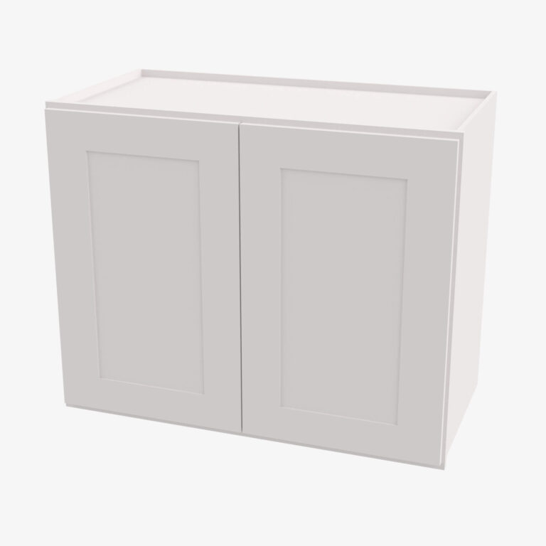 Forevermark AW W3336B Double Door 33 Inch Wall Cabinet Ice White Shaker White 33 Inch Cabinet 2
