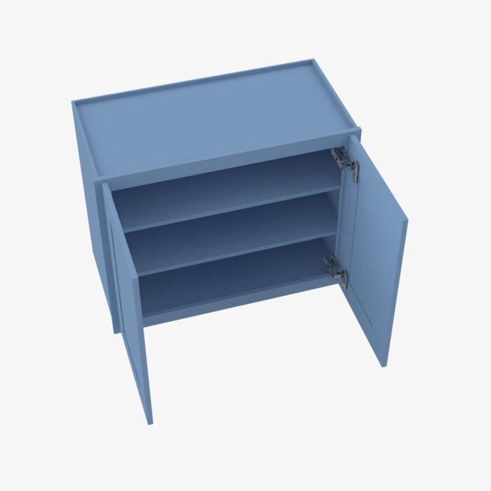 Forevermark Double Door Wall Cabinet AX W2736B Blue 27 Inch Cabinet 4