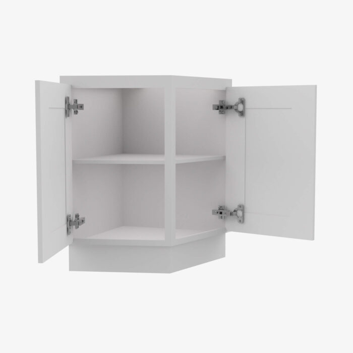 Forevermark GW AB24 24 Inch Base Angle Base Cabinets Cabinet Gramercy White White 24 Inch Cabinet 3