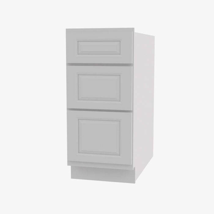 Forevermark GW DB18 3 18 Inch 3 Drawer Pack Base Cabinet Gramercy White White 18 Inch Cabinet 6