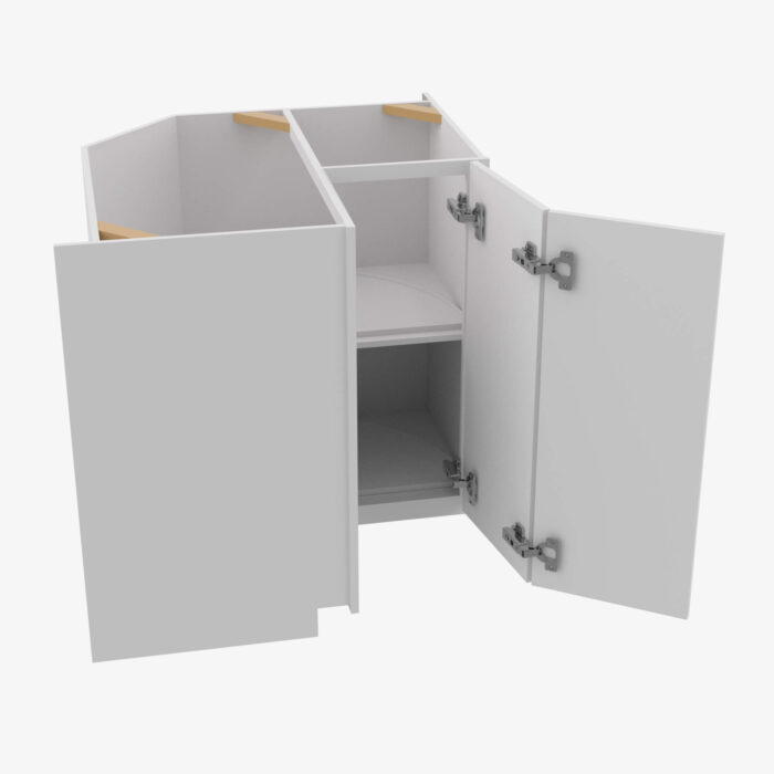 Forevermark GW LS3309 Single Door Cabinets 33 Inch Lazy Susan Cabinets Base Cabinet Gramercy White White 33 Inch Cabinet 4