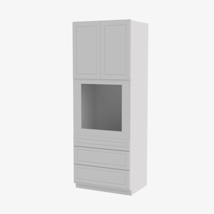 Forevermark GW OC3384B Double Door 33 Inch Tall Oven Cabinet Gramercy White White 33 Inch Cabinet 6