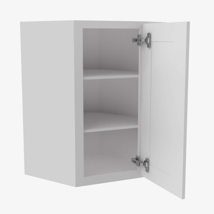 Forevermark GW WDC2430 Single Door Cabinets 24 Inch Wall Diagonal Corner Cabinet Gramercy White White 24 Inch Cabinet 3