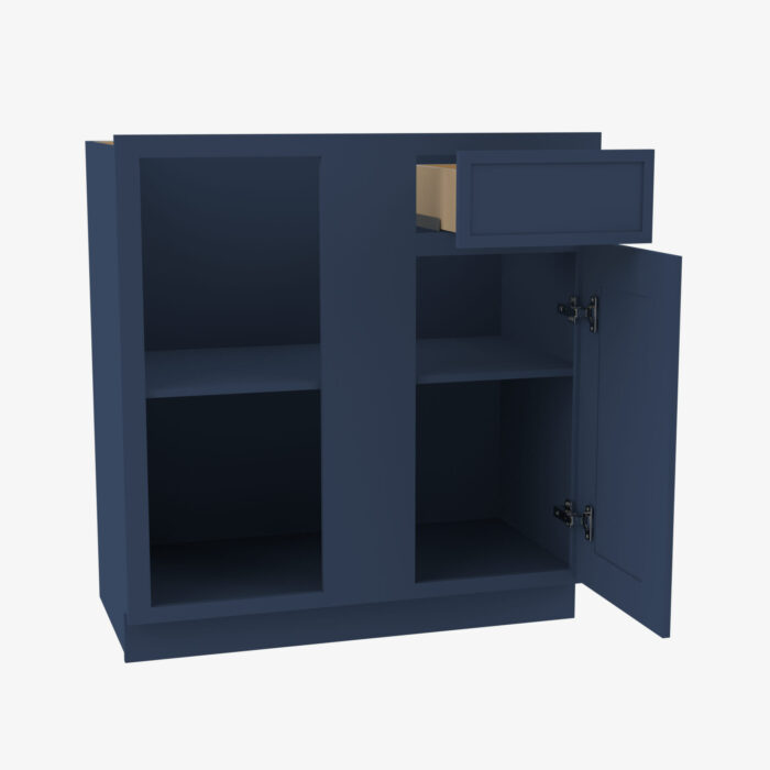 Forevermark PD BBLC4548 42W Double Door 42 Inch Base Blind Corner Cabinets Cabinet Petit Blue Blue 42 Inch Cabinet 2