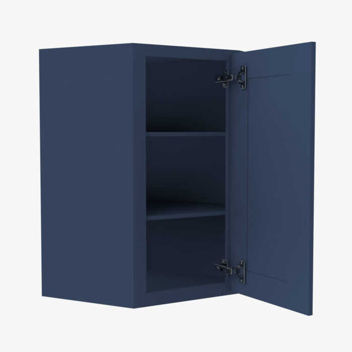 Forevermark PD WDC2412 Single Door Cabinets 24 Inch Wall Diagonal Corner Cabinet Petit Blue Blue 24 Inch Cabinet 3