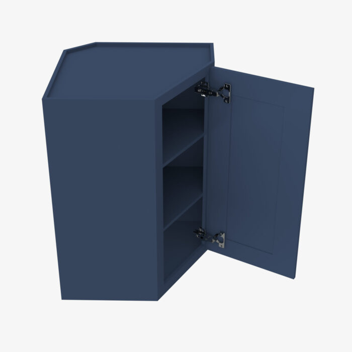 Forevermark PD WDC2412 Single Door Cabinets 24 Inch Wall Diagonal Corner Cabinet Petit Blue Blue 24 Inch Cabinet 4