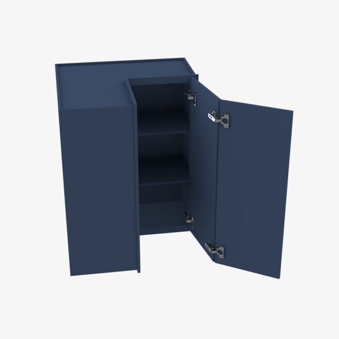 Forevermark PD WSQ2442 24 Inch Easy Reach Wall Corner Cabinet Petit Blue Blue 24 Inch Cabinet 4