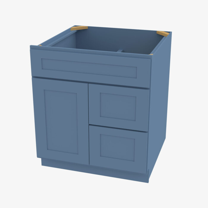 Forevermark Sink Base Combo Vanity with Right Drawer AX S3621BDR 34 12 Blue 36 Inch Cabinet 2