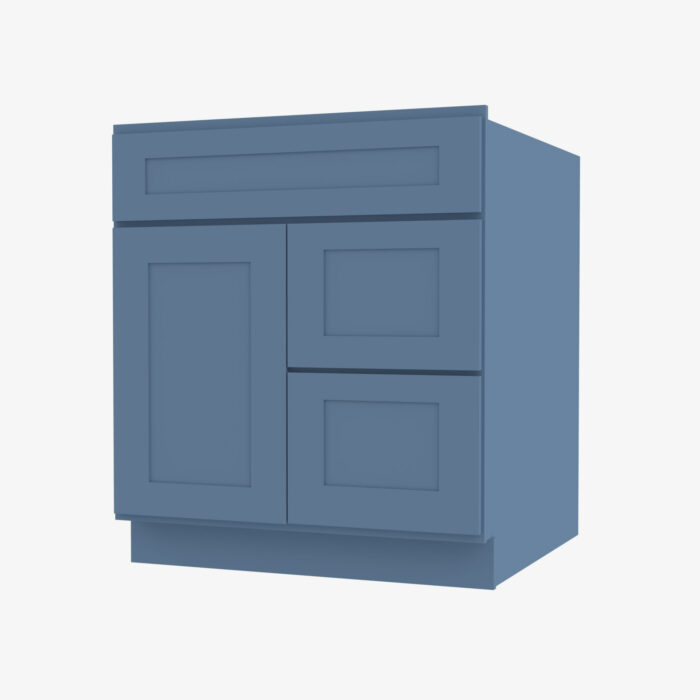 Forevermark Sink Base Combo Vanity with Right Drawer AX S3621BDR 34 12 Blue 36 Inch Cabinet 6