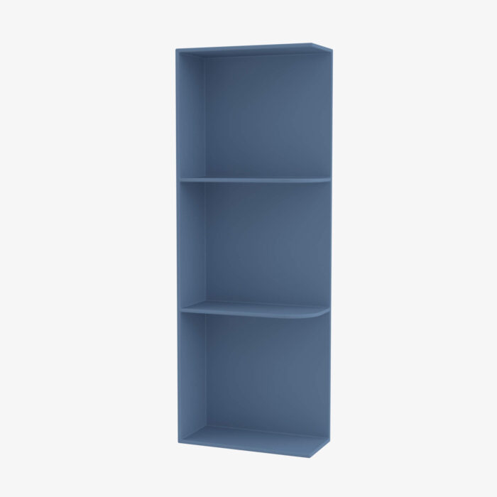 Forevermark Wall End Shelf with Open Shelves AX WES542 Blue 5 Inch Cabinet