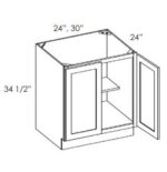 Full Height Base Cabinet Rio Vista White Shaker Cabinet