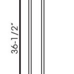 Full Leg AA-LEG75-B3X3 Forevermark Blaze Black Shaker