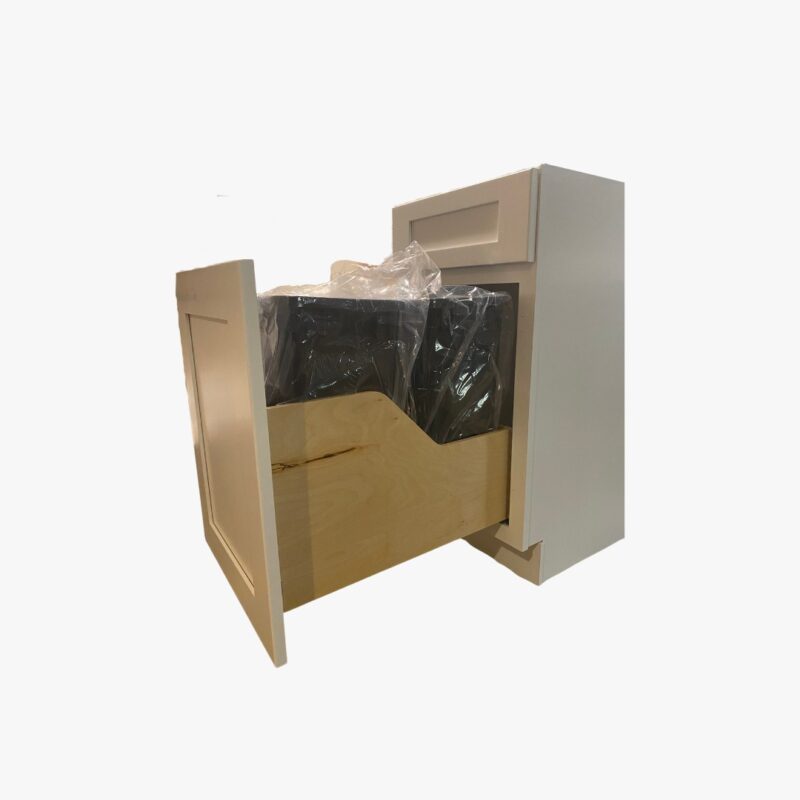 Forevermark Champagne Maple Shaker Trash Can Tray