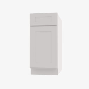 aw b15 single door 15 inch base cabinet ice white shaker