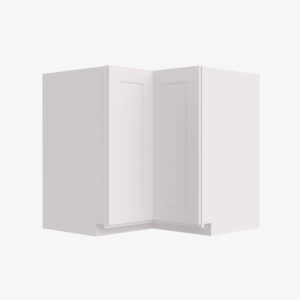 aw ls3309 single door 33 inch lazy susan base cabinet ice white shaker