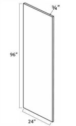 Warm White Refrigerator End Panel