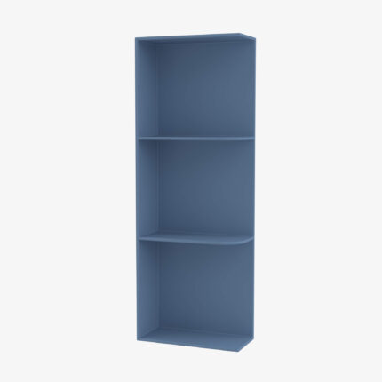 Wall End Shelf with Open Shelves AX-WES536-1 Forevermark Xterra Blue Shaker