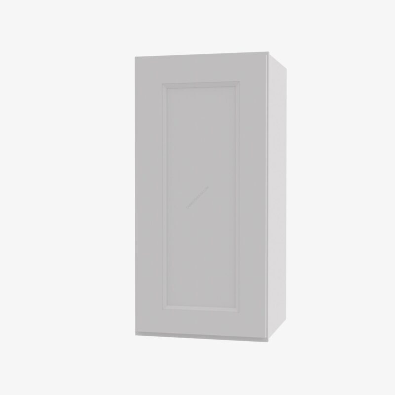 Wall Glass Door with No Mullion and with Clear Glass TW-W1812GD-3 Forevermark Uptown White Shaker