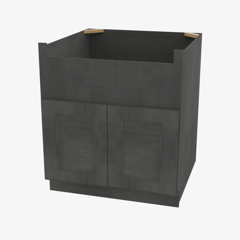 Farmhouse Sink Kitchen Cabinet AA-FSB30B Forevermark Blaze Black Shaker