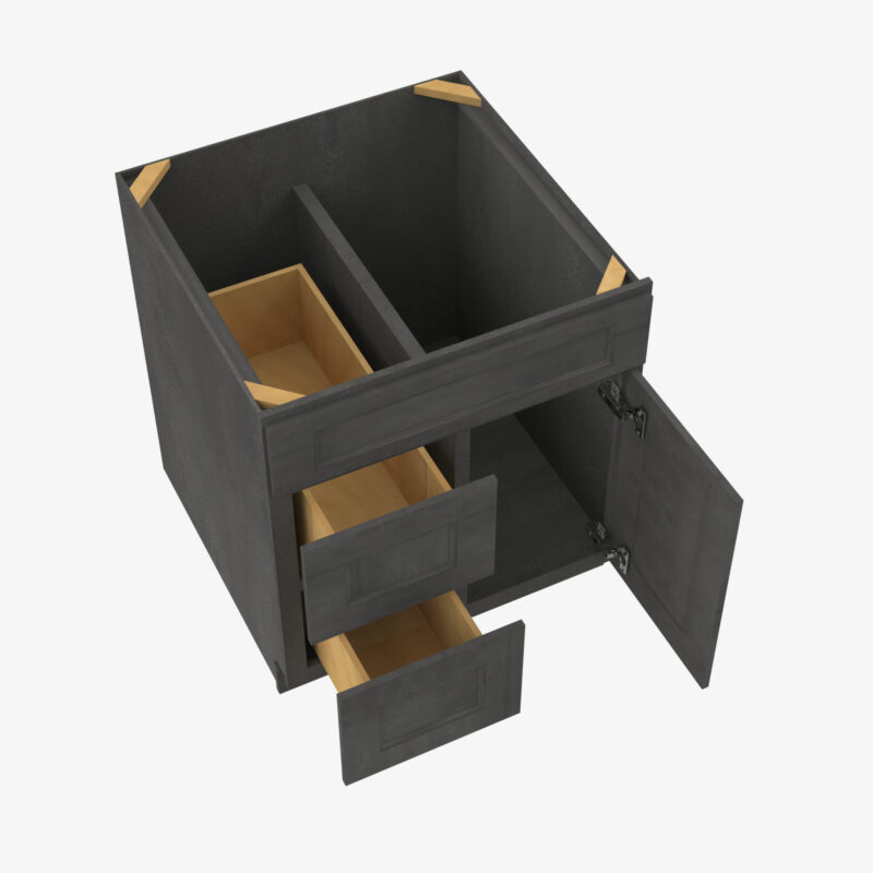 Vanity Drawer Packs AA-S3621BDL-34-1-2 Forevermark Blaze Black Shaker