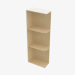 Wall End Shelf with Open Shelves VW-WES530 Forevermark Rio Vista White Shaker