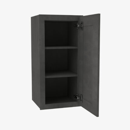 Forevermark Blaze Black Shaker Single Door Wall Cabinet