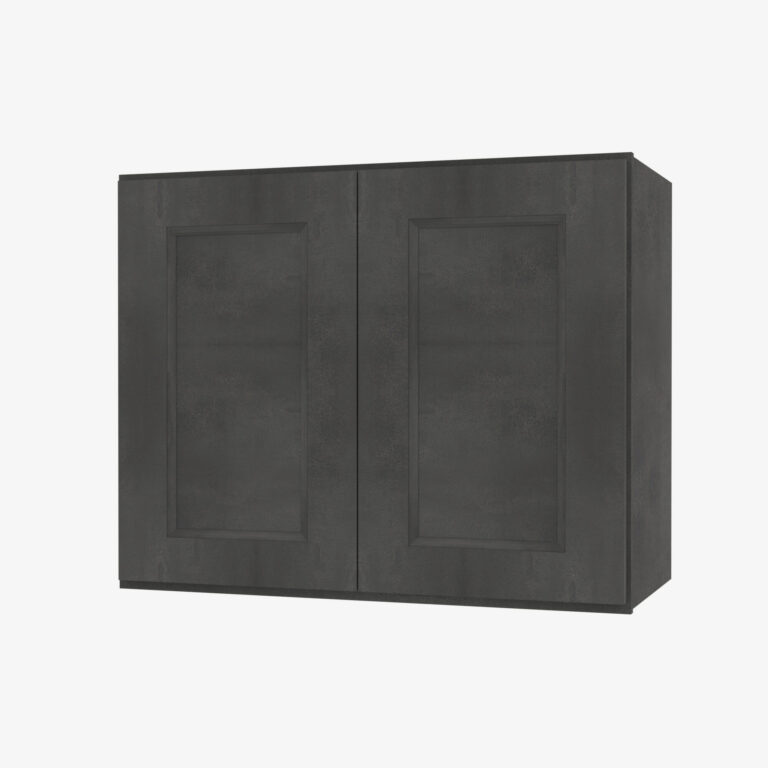 Forevermark Blaze Black Shaker Double (Butt) Door Wall Kitchen Cabinet