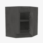 Forevermark Blaze Black Shaker Diagonal Corner Sink