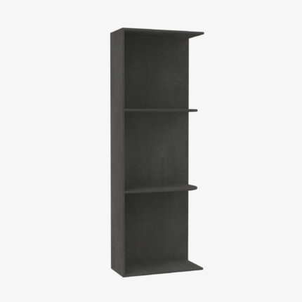 Forevermark Blaze Black Shaker Wall End Shelf – Open