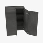 Forevermark Blaze Black Shaker Wall Corner Cabinet