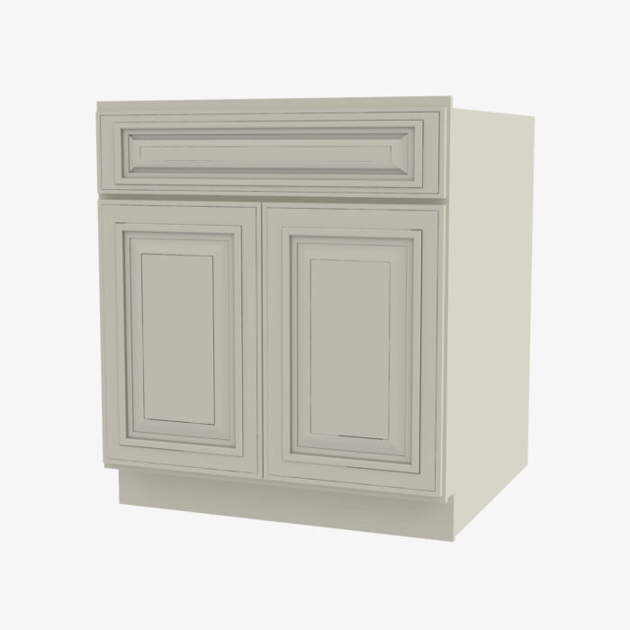 Forevermark Forevermark Cabinetry SL B30B Double Door 30 Inch Base Cabinet Signature Pearl White 30 Inch Cabinet 6