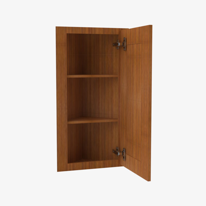 Forevermark PR AW30 Single Door Cabinets 30 Inch Wall Angle Corner Cabinet Petit Brown Brown 12 Inch Cabinet 6
