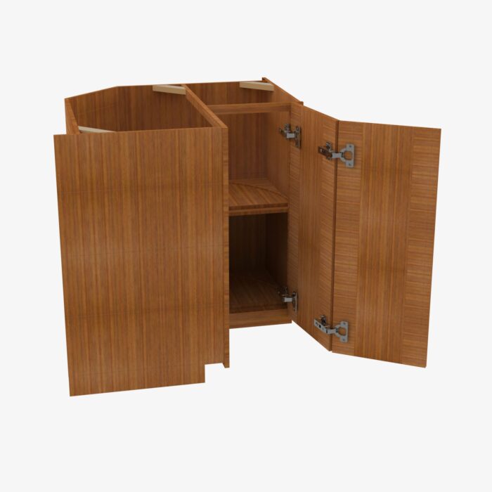 Forevermark PR LS3612S EZR3612 Single Door Cabinets 36 Inch Easy EZ Reach Lazy Susan Cabinets Base Corner Cabinet Petit Brown Brown 36 Inch Cabinet