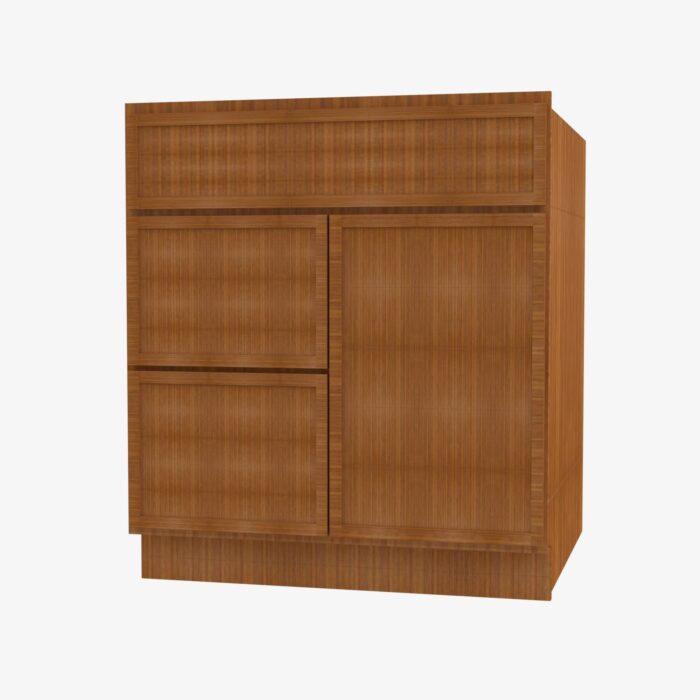 Forevermark PR S3621BDL 34 12 Double Door 36 Inch Sink Base Combo Vanity with Left Drawer Petit Brown Brown 36 Inch Cabinet 2