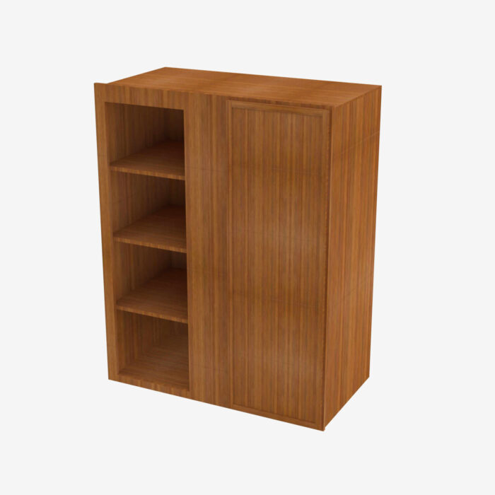 Forevermark PR WBLC3033 3042 Single Door Cabinets 30 Inch Wall Blind Corner Cabinet Petit Brown Brown 30 Inch Cabinet