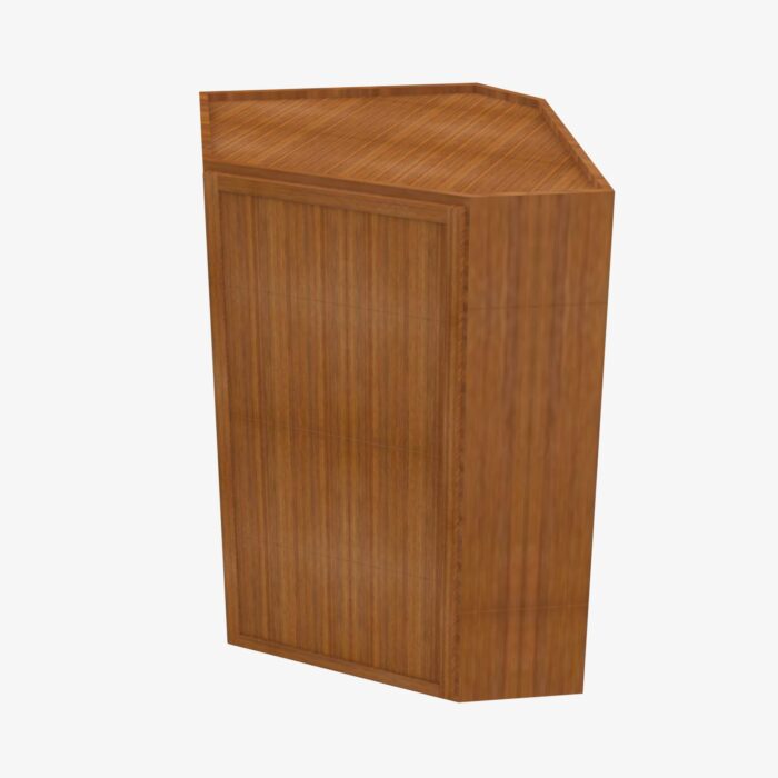 Forevermark PR WDC2412 Single Door Cabinets 24 Inch Wall Diagonal Corner Cabinet Petit Brown Brown 24 Inch Cabinet 2