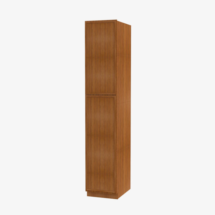 Forevermark PR WP1896 Double Door 18 Inch Tall Wall Pantry Cabinet Petit Brown Brown 18 Inch Cabinet 4