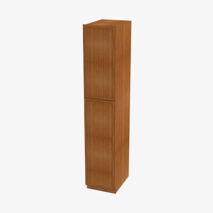 Forevermark PR WP1896 Double Door 18 Inch Tall Wall Pantry Cabinet Petit Brown Brown 18 Inch Cabinet