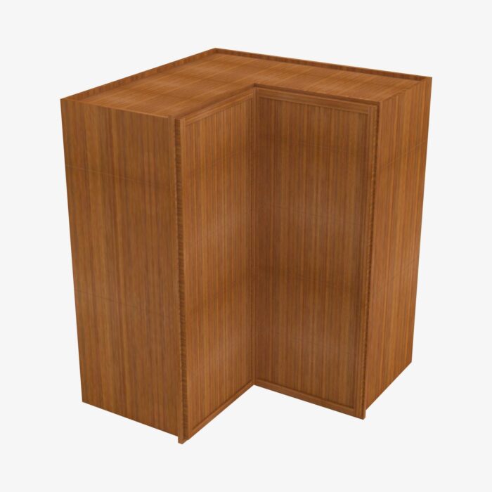 Forevermark PR WSQ2442 24 Inch Easy Reach Wall Corner Cabinet Petit Brown Brown 24 Inch Cabinet 2