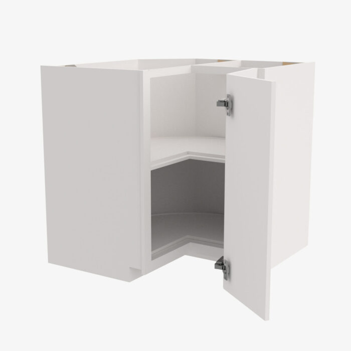 Forevermark PW LS3612S EZR3612 Single Door Cabinets 36 Inch Easy EZ Reach Lazy Susan Cabinets Base Corner Cabinet Petit White White 36 Inch Cabinet 2