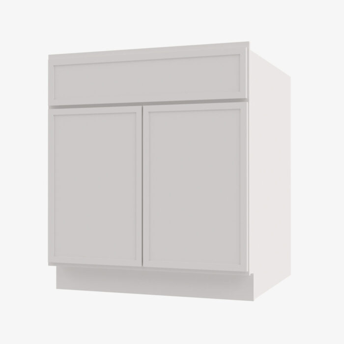 Forevermark PW SB36B Double Door 36 Inch Sink Base Cabinet Petit White White 24 Inch Cabinet 3