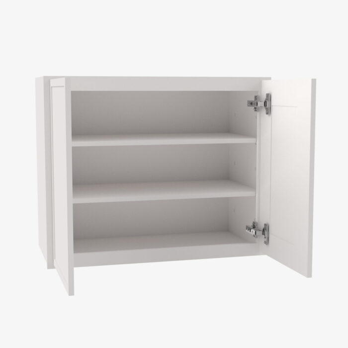 Forevermark PW W3642B Double Door 36 Inch Wall Cabinet Petit White White 36 Inch Cabinet 4