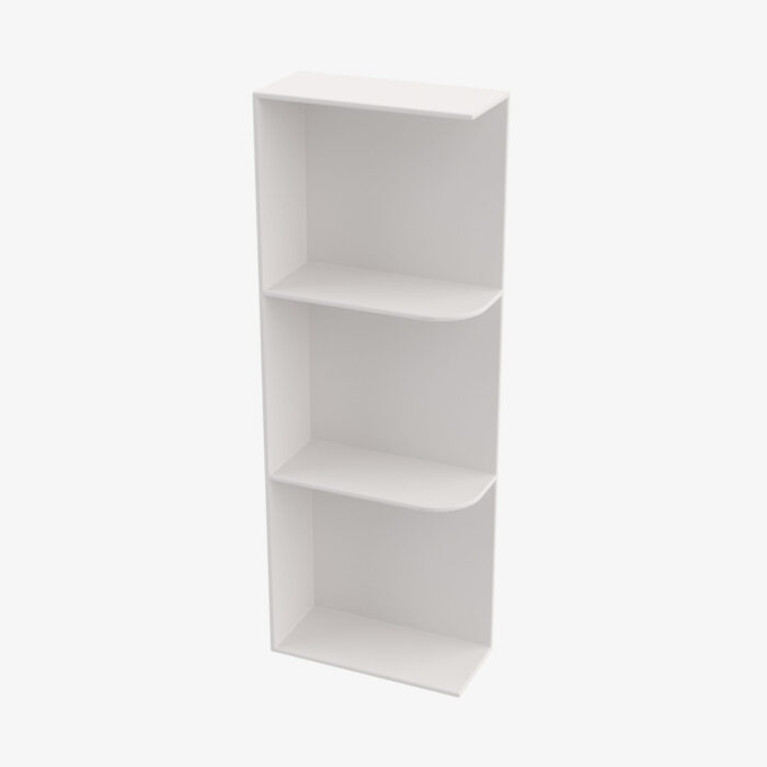 Forevermark PW WES530 Wall End Shelf with Open Shelves TSG Forevermark Petit White White 5 Inch Cabinet 7