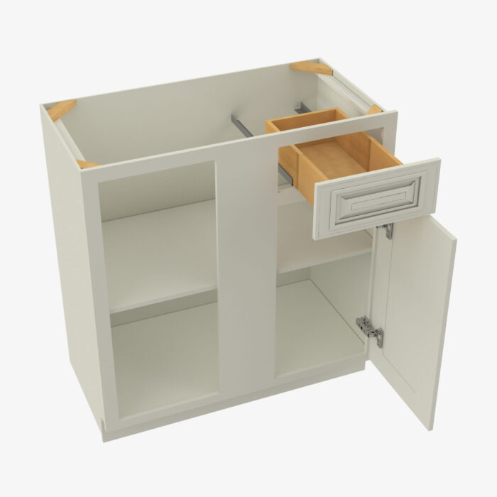 Forevermark SL BBLC3942 36W Double Door 36 Inch Base Blind Corner Cabinets Cabinet Signature Pearl White 36 Inch Cabinet 4