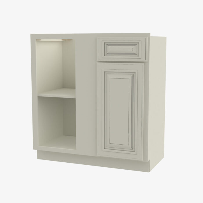 Forevermark SL BBLC3942 36W Double Door 36 Inch Base Blind Corner Cabinets Cabinet Signature Pearl White 36 Inch Cabinet