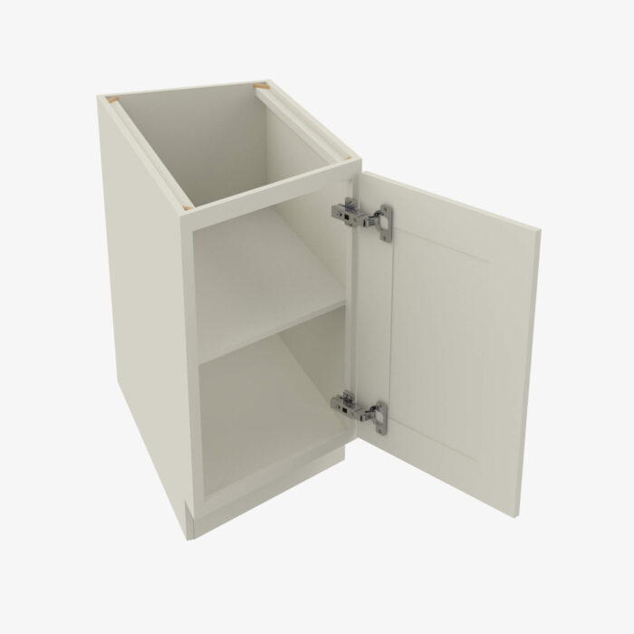 Forevermark SL BTC12L Single Door Cabinets 12 Inch Base Base Transitional Cabinet Left Signature Pearl White 12 Inch Cabinet 4